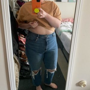 AE High-waist Mom Jeans - Size 16
